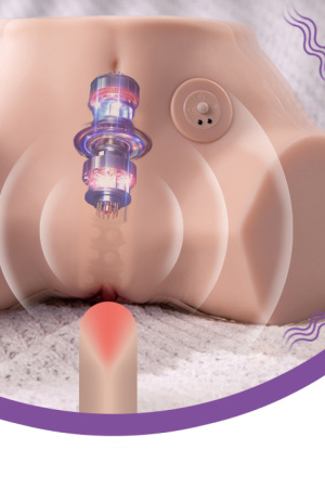 Fennie XISE - большой мастурбатор-попка с двумя рабочими каналами и вибрацией